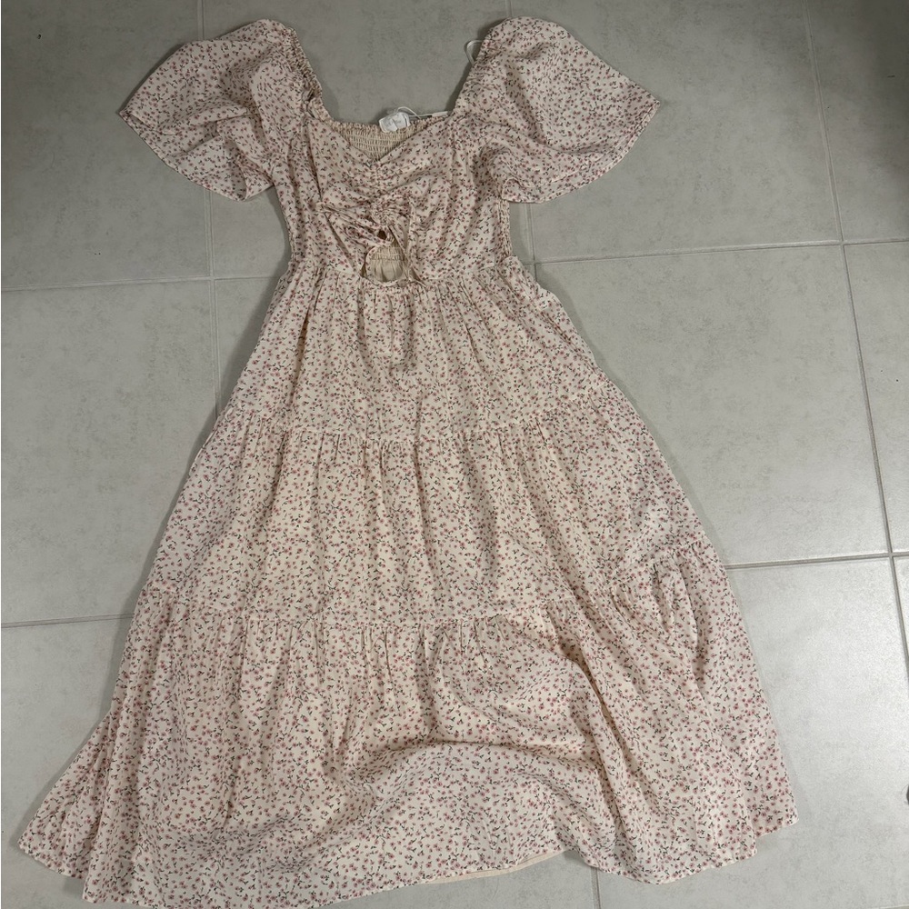 Chic Floral Maxi Dress in Pink